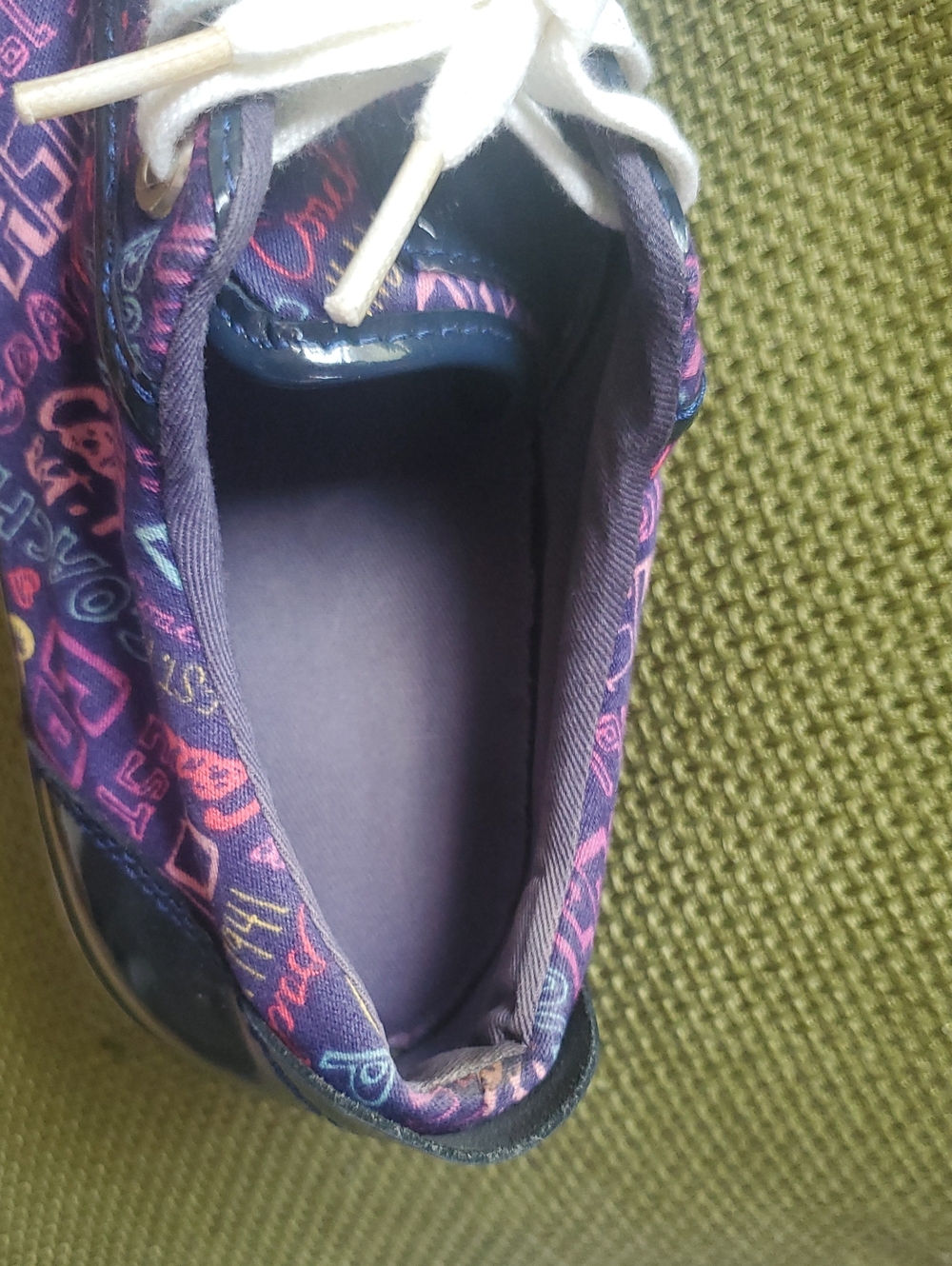 Coach Barrett Poppy Graffiti Love Design Sneakers Size 7B - Picture 9 of 16